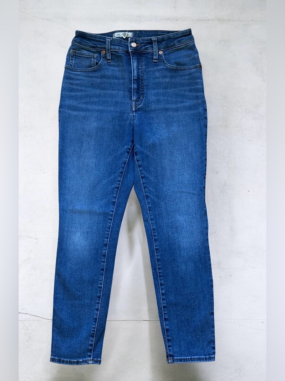 Madewell Skinny Jeans in Deep Blue Wash size 29P